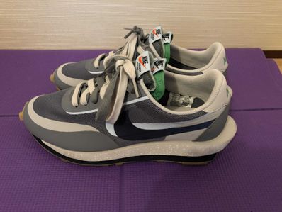 CLOT × Sacai × Nike LD Waffle "Grey Obsidian/Cool Grey"