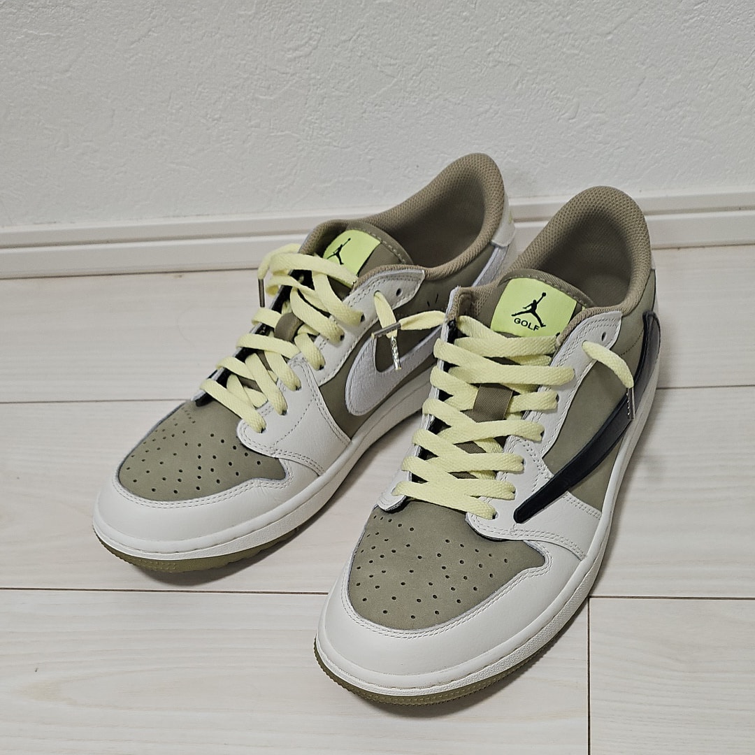 Travis Scott × Nike Air Jordan 1 Low Golf NRG "Neutral Olive"