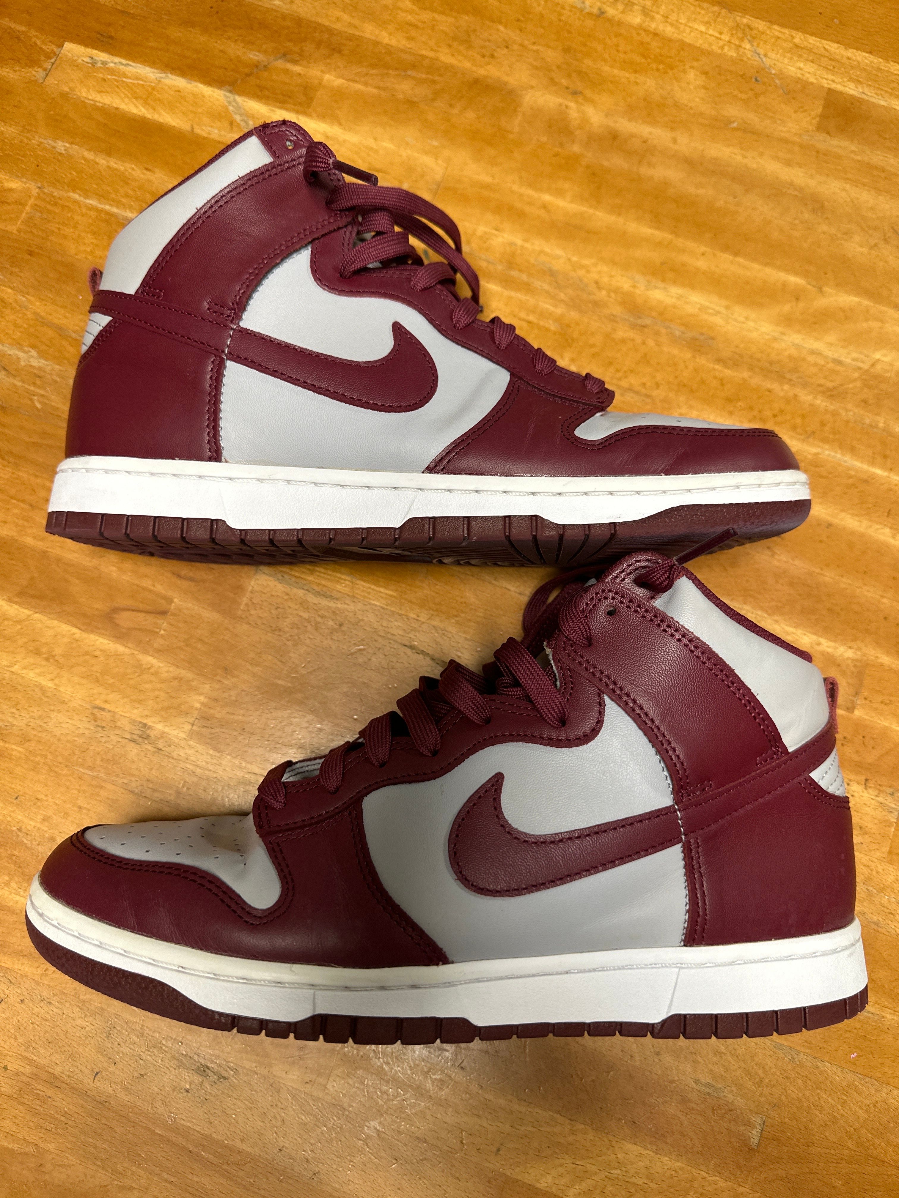 Nike Dunk High "Dark Beetroot and Wolf Grey"