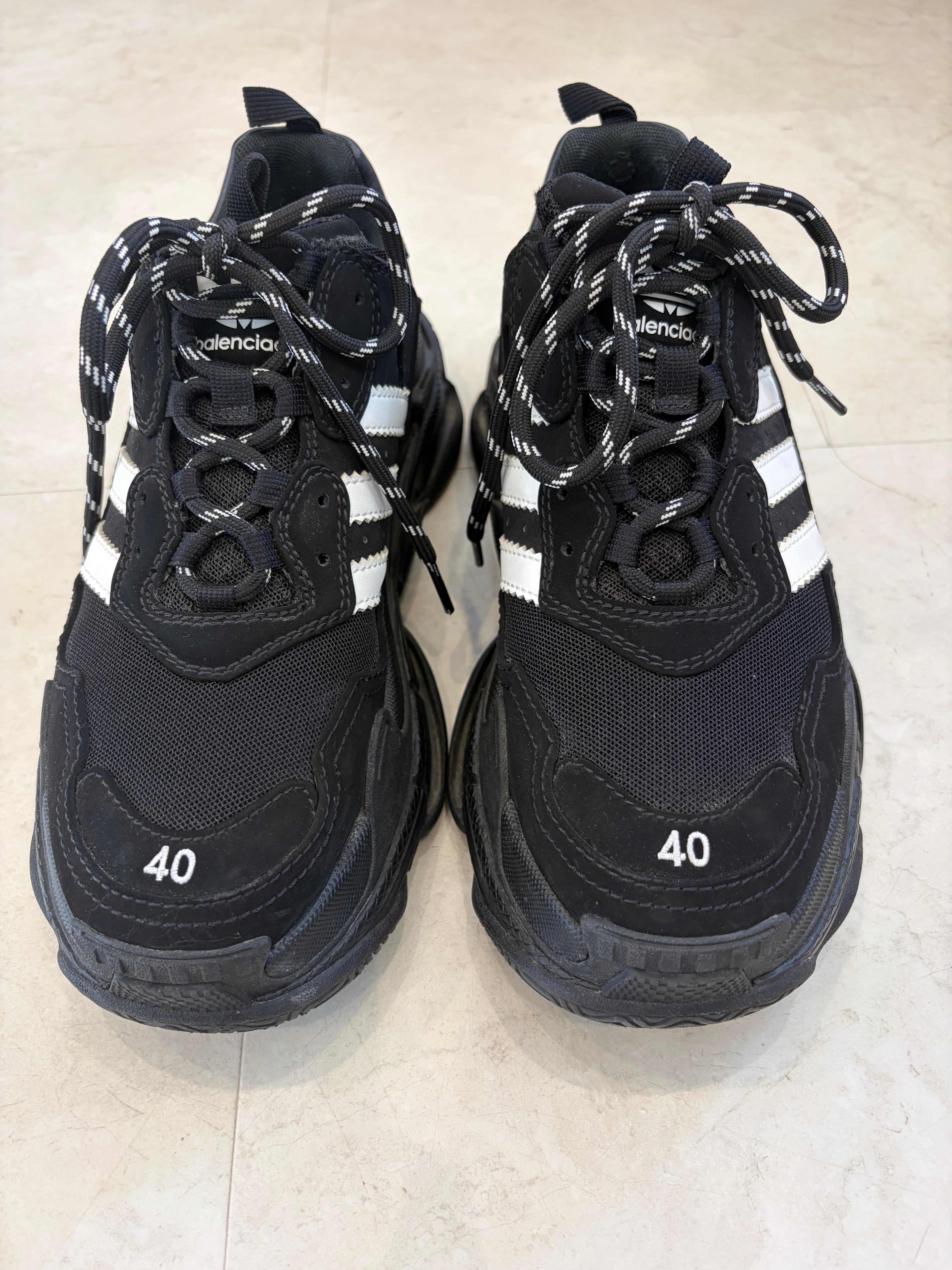adidas × BALENCIAGA Triple S Sneaker "Black"