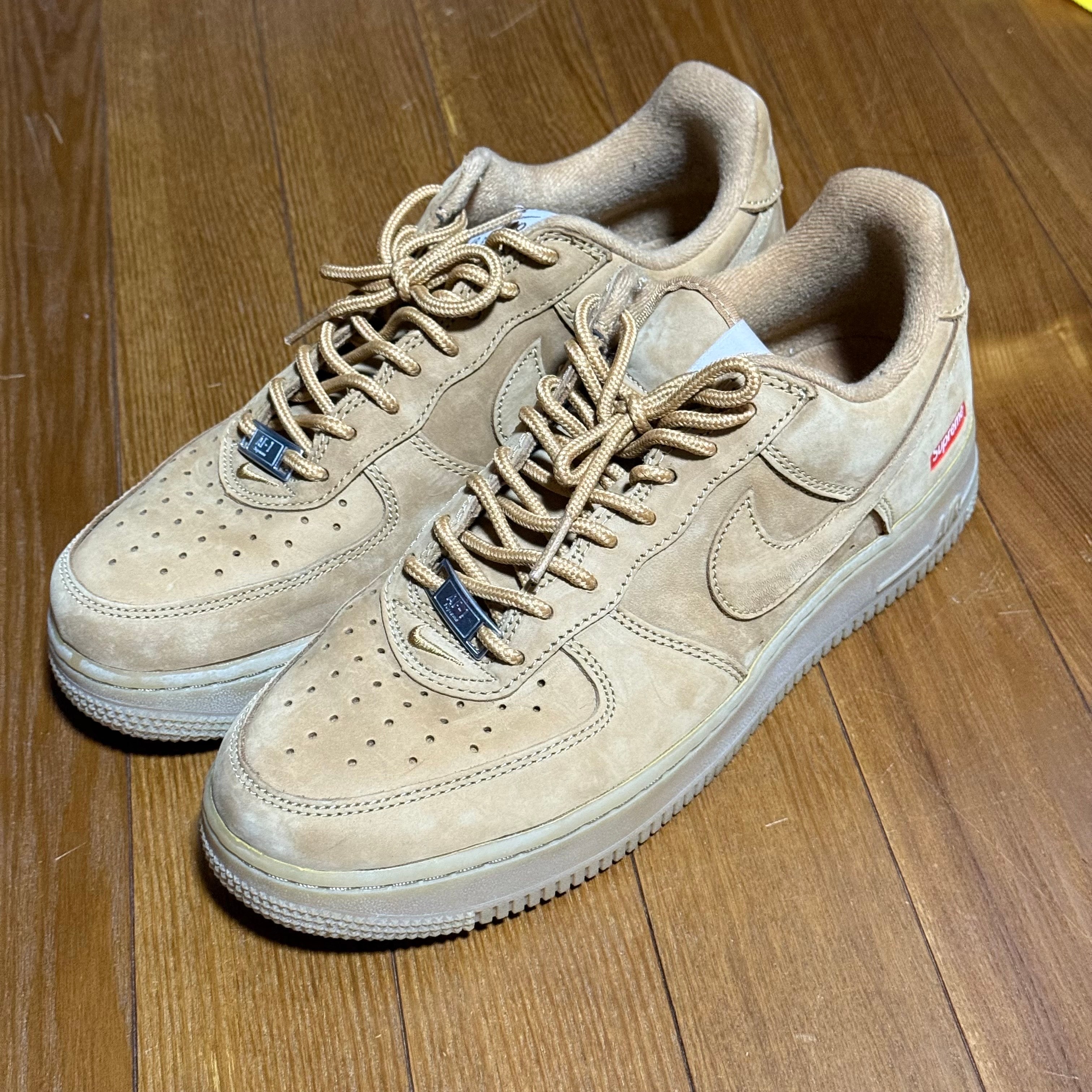 Supreme × Nike Air Force 1 Low "Flax/Wheat"
