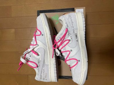 Off-White × Nike Dunk Low "Sail/Neutral Gray/Hyper Pink"