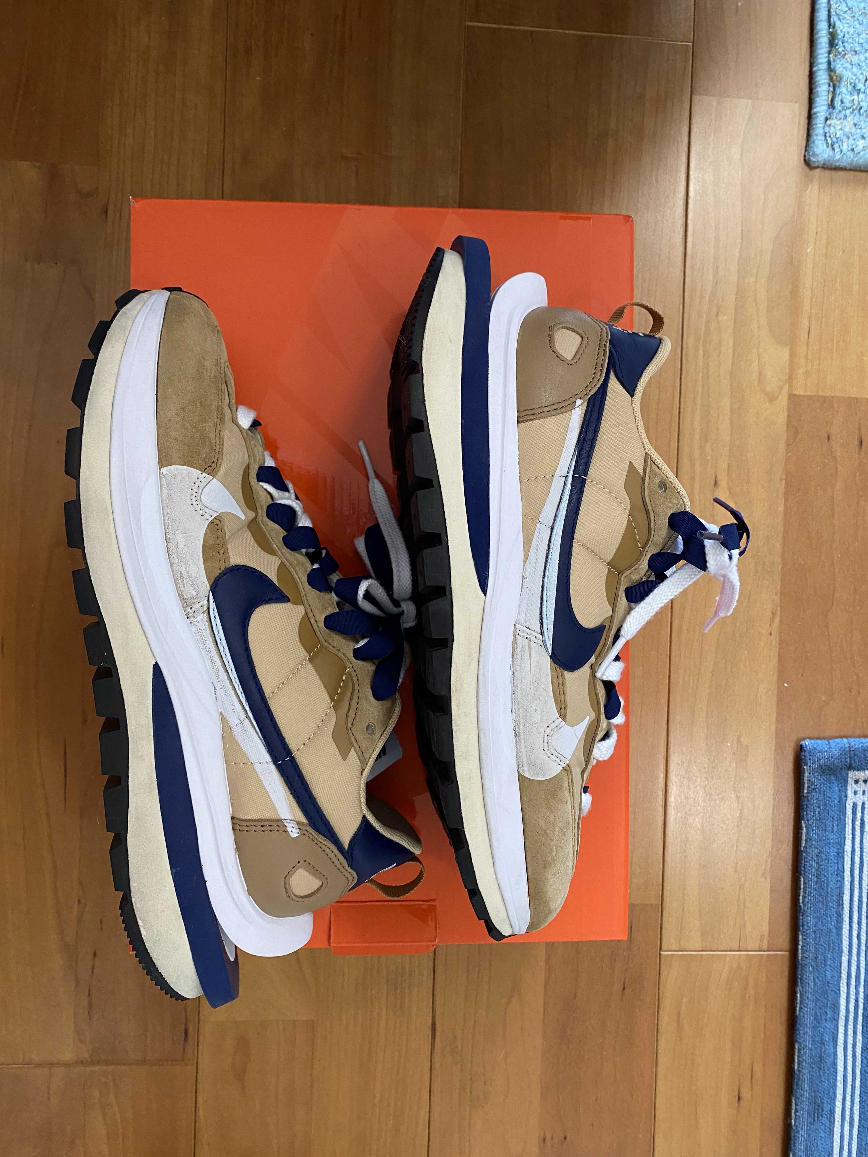 Sacai × Nike Vapor Waffle "Sesame And Blue Void"