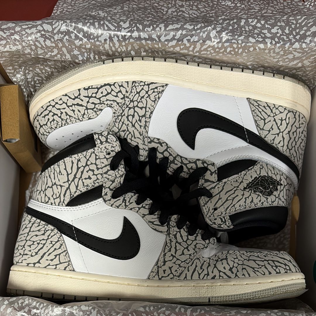 Nike Air Jordan 1 High OG "White Cement/Safari"