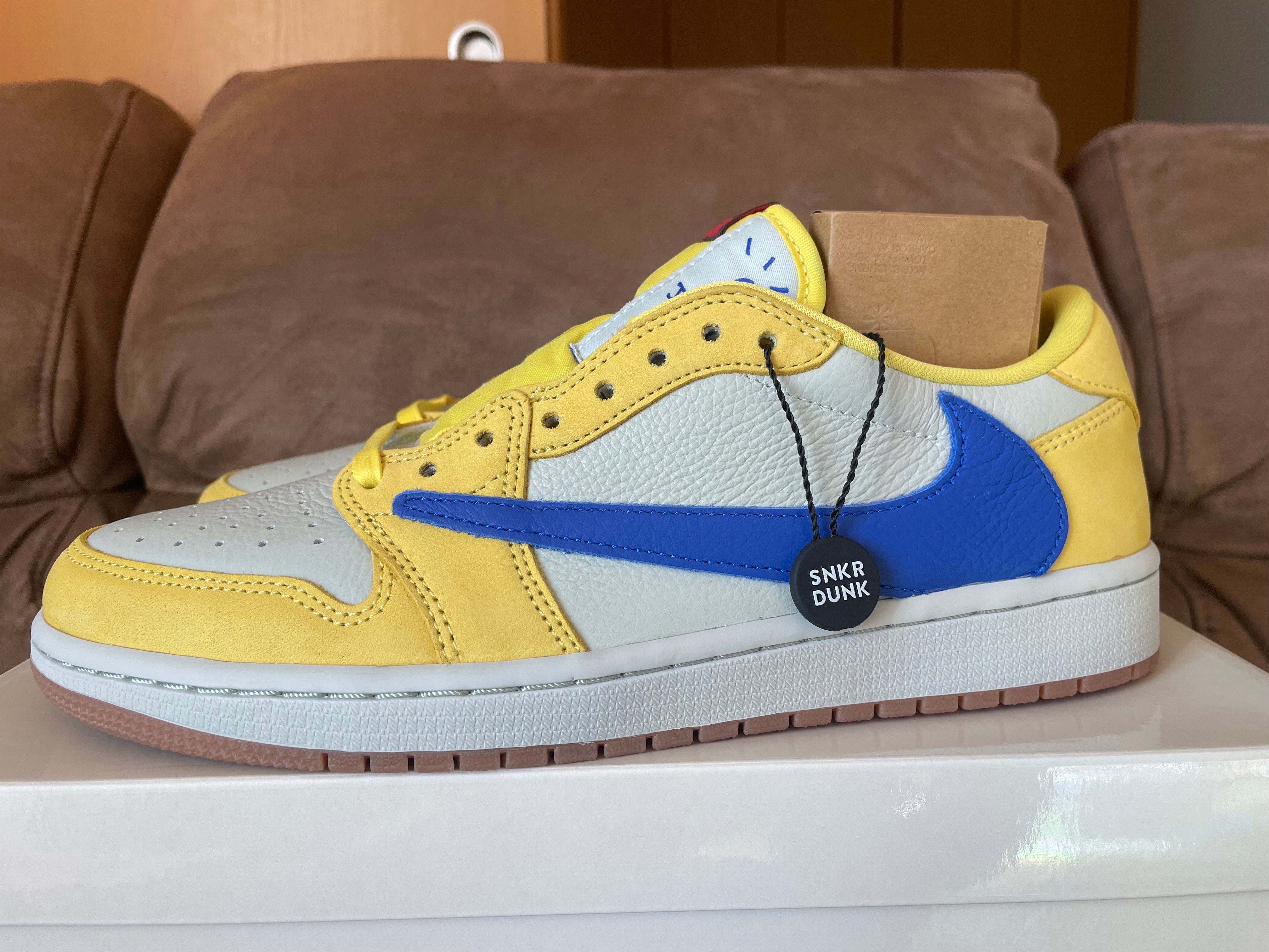 Travis Scott × Nike Women's Air Jordan 1 Retro Low OG "Canary"