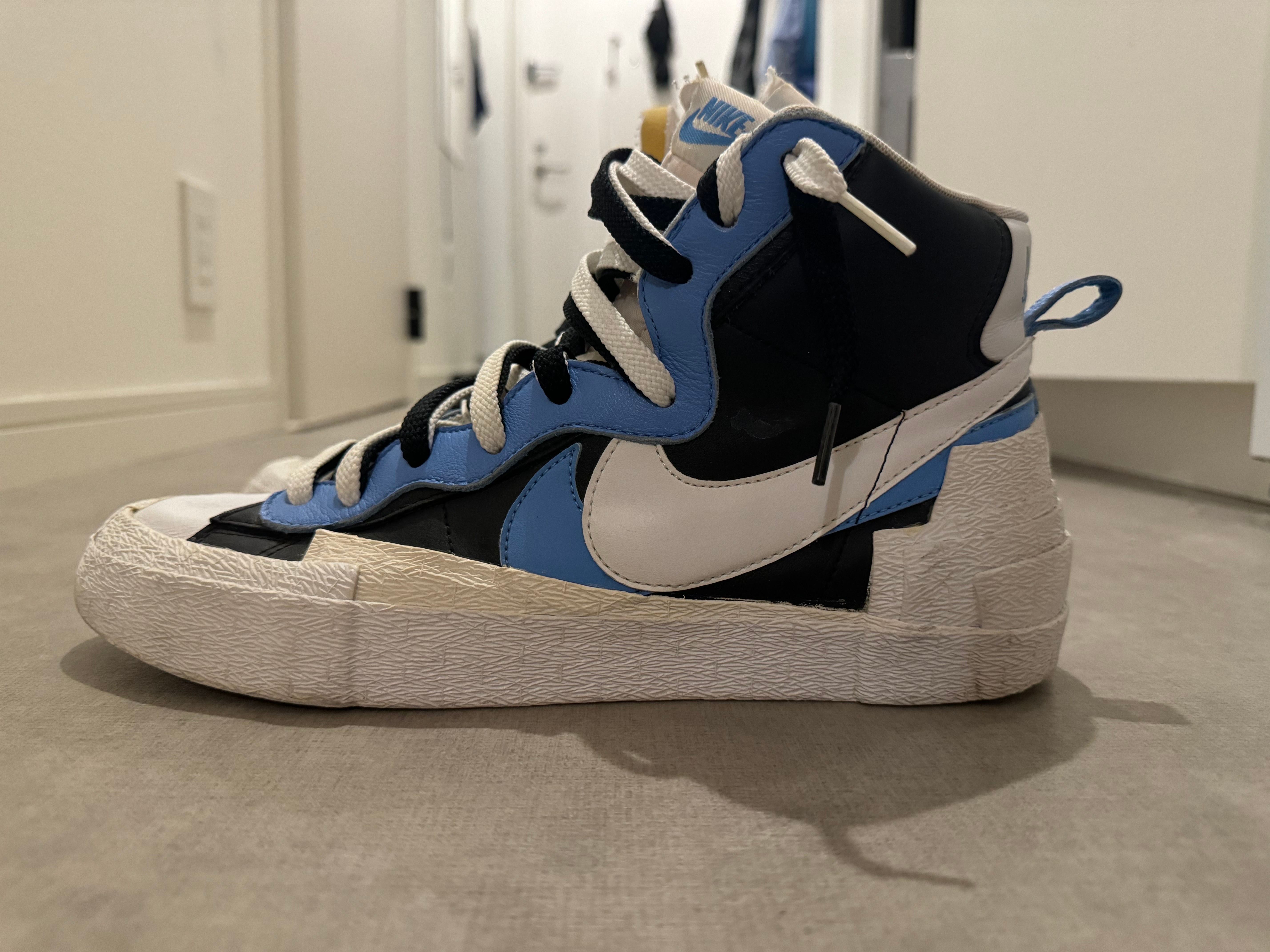 sacai × NIKE BLAZER MID "BLACK / BLUE"