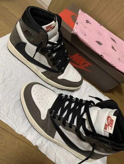 Travis Scott × Nike Air Jordan 1 Retro High OG TS SP "Sail/Dark Mocha"