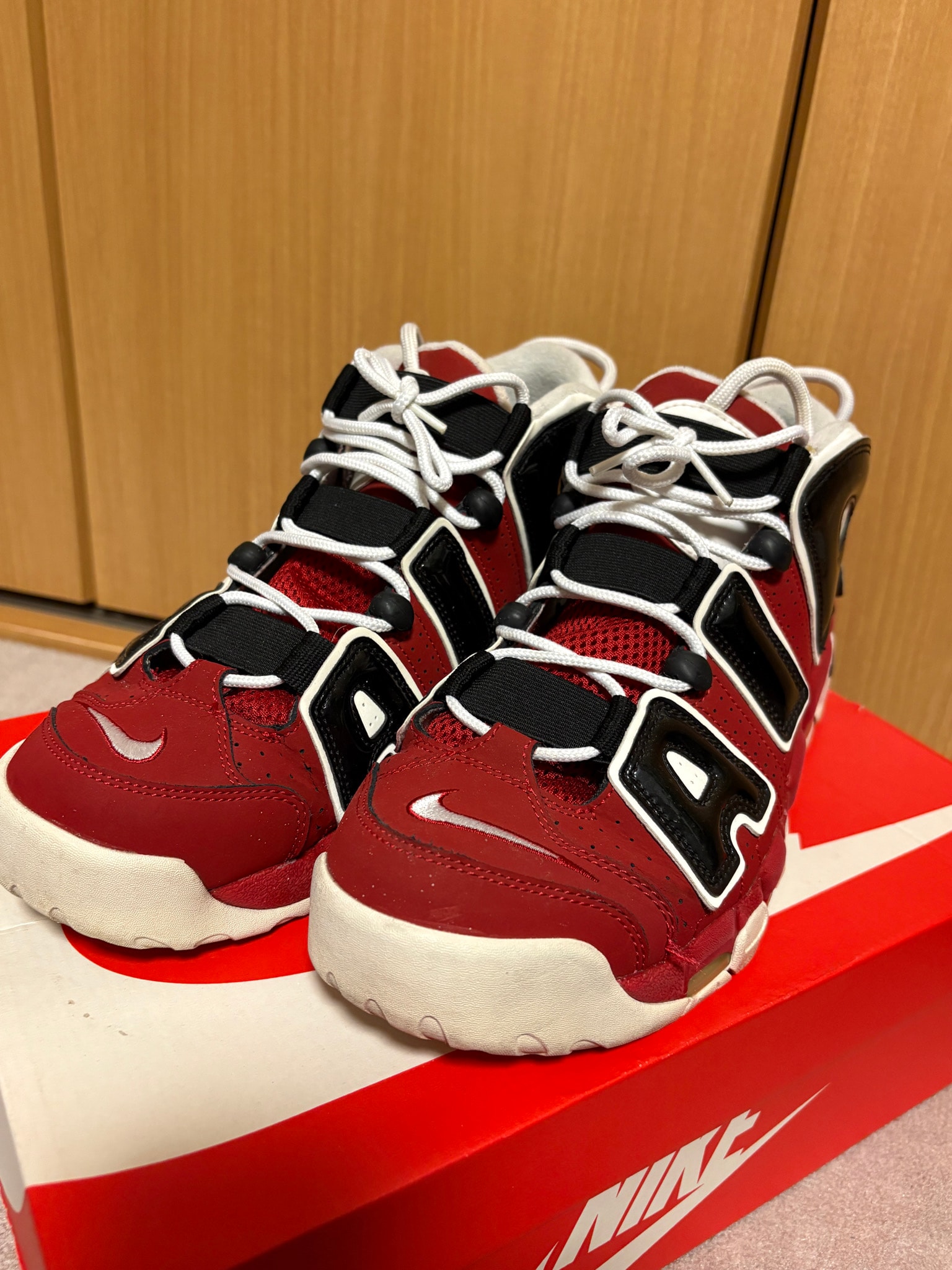 NIKE AIR MORE UPTEMPO ’96 "VARSITY RED/WHITE/BLACK"(2017)