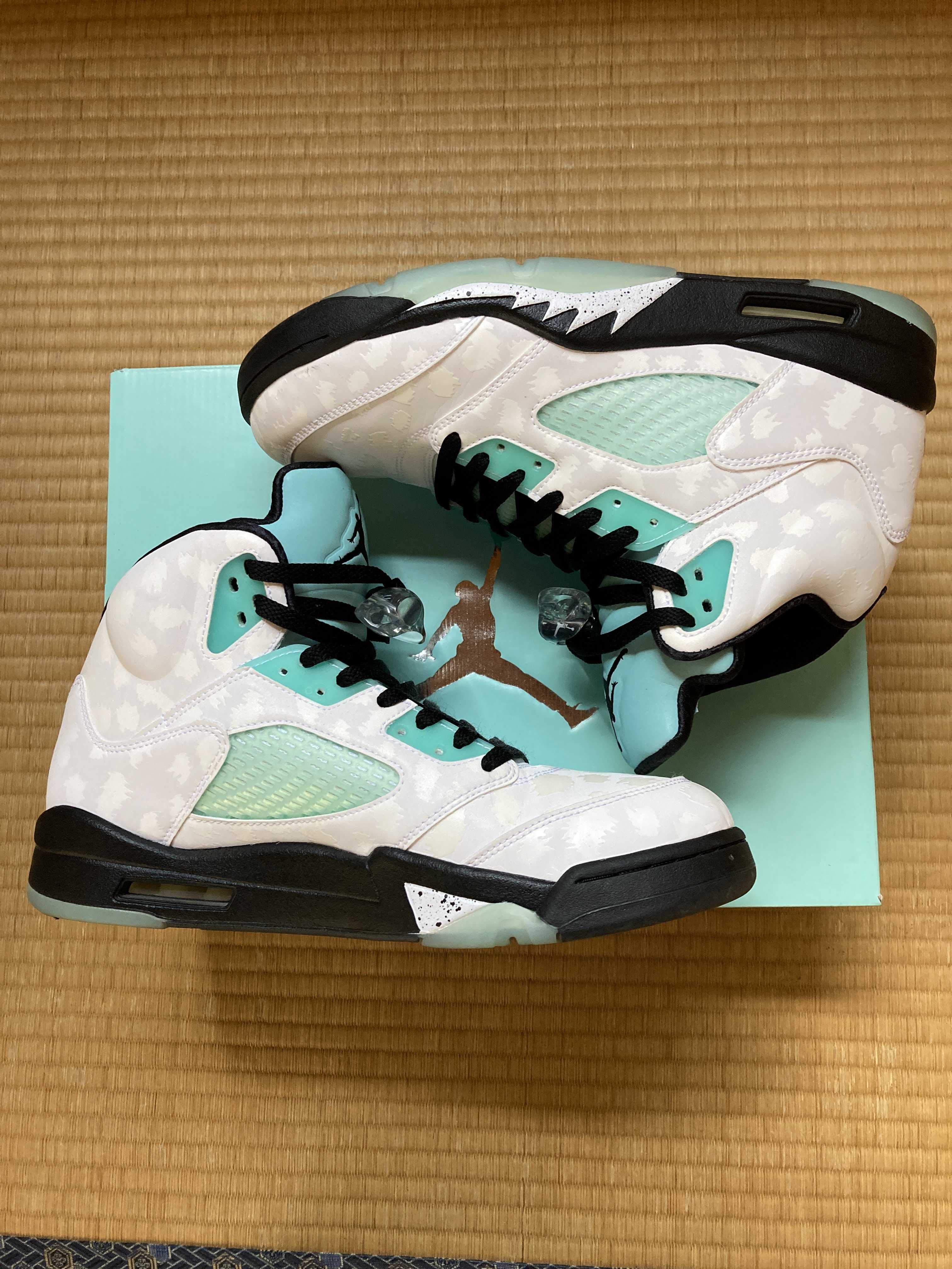 Nike Air Jordan 5 "White/Black/Island Green"
