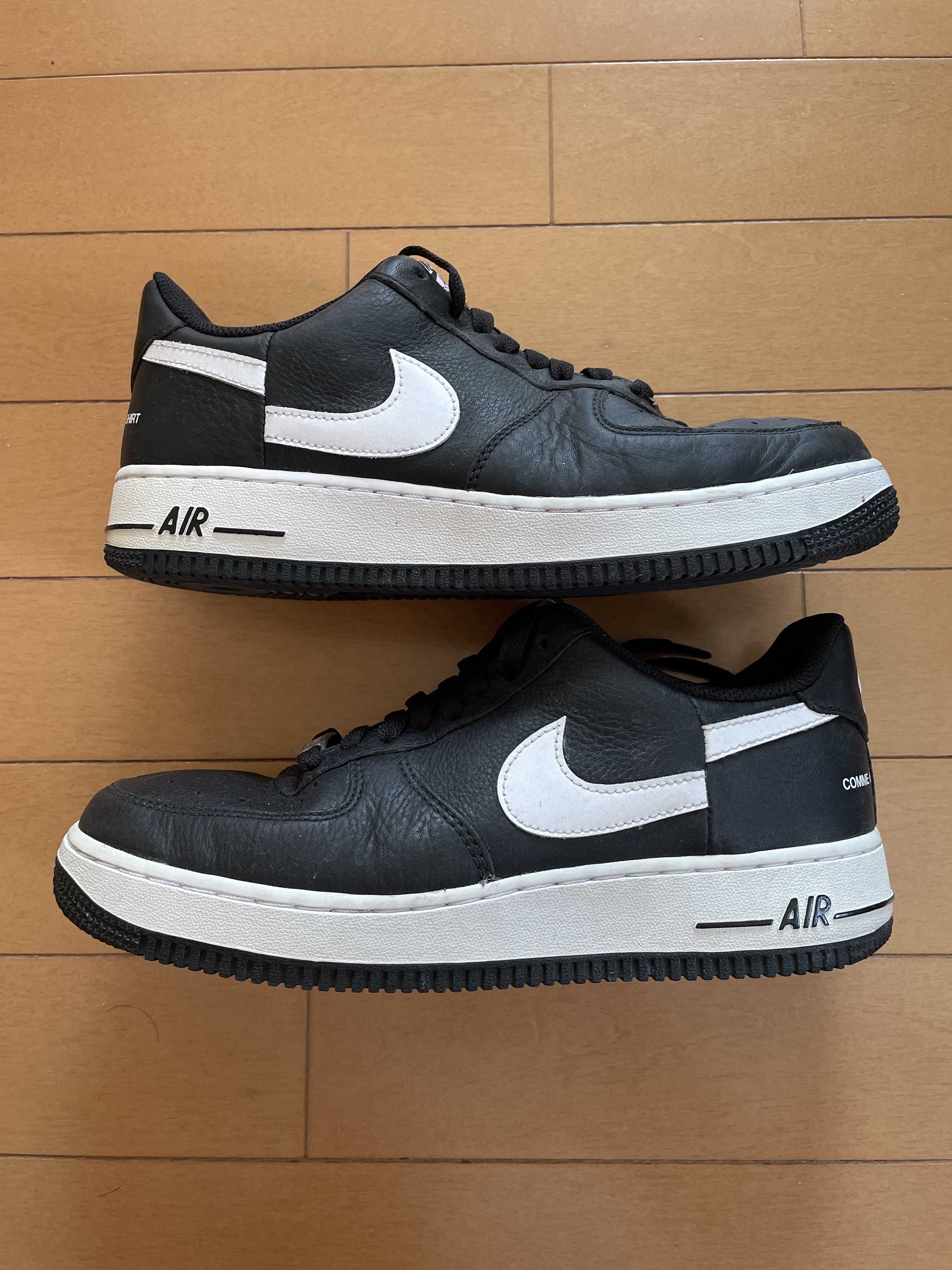 Supreme × COMME des GARCONS SHIRT × Nike Air Force 1 Low "Black/White" (2018)