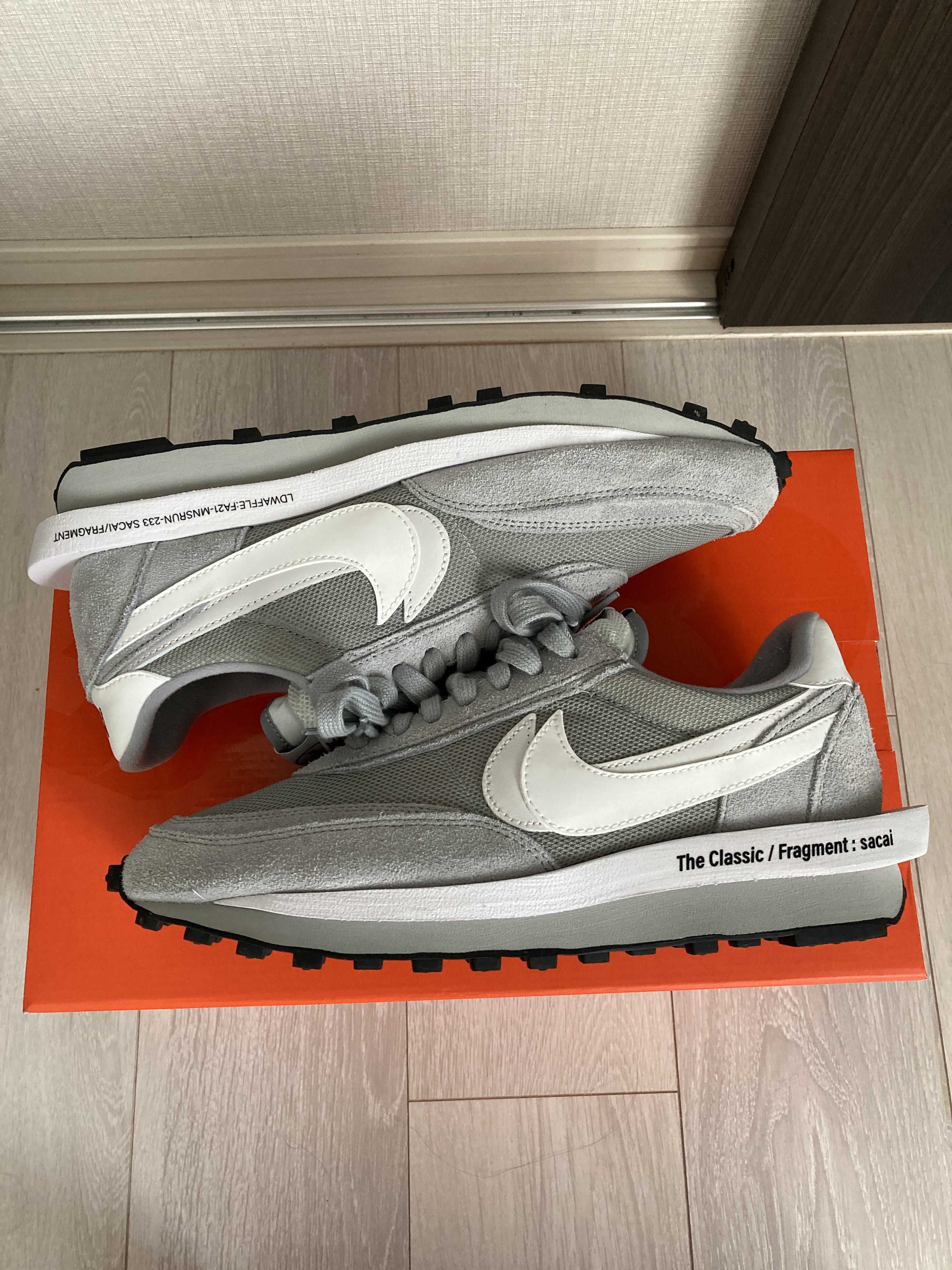 Fragment × sacai × Nike LD Waffle "Light Smoke Grey"