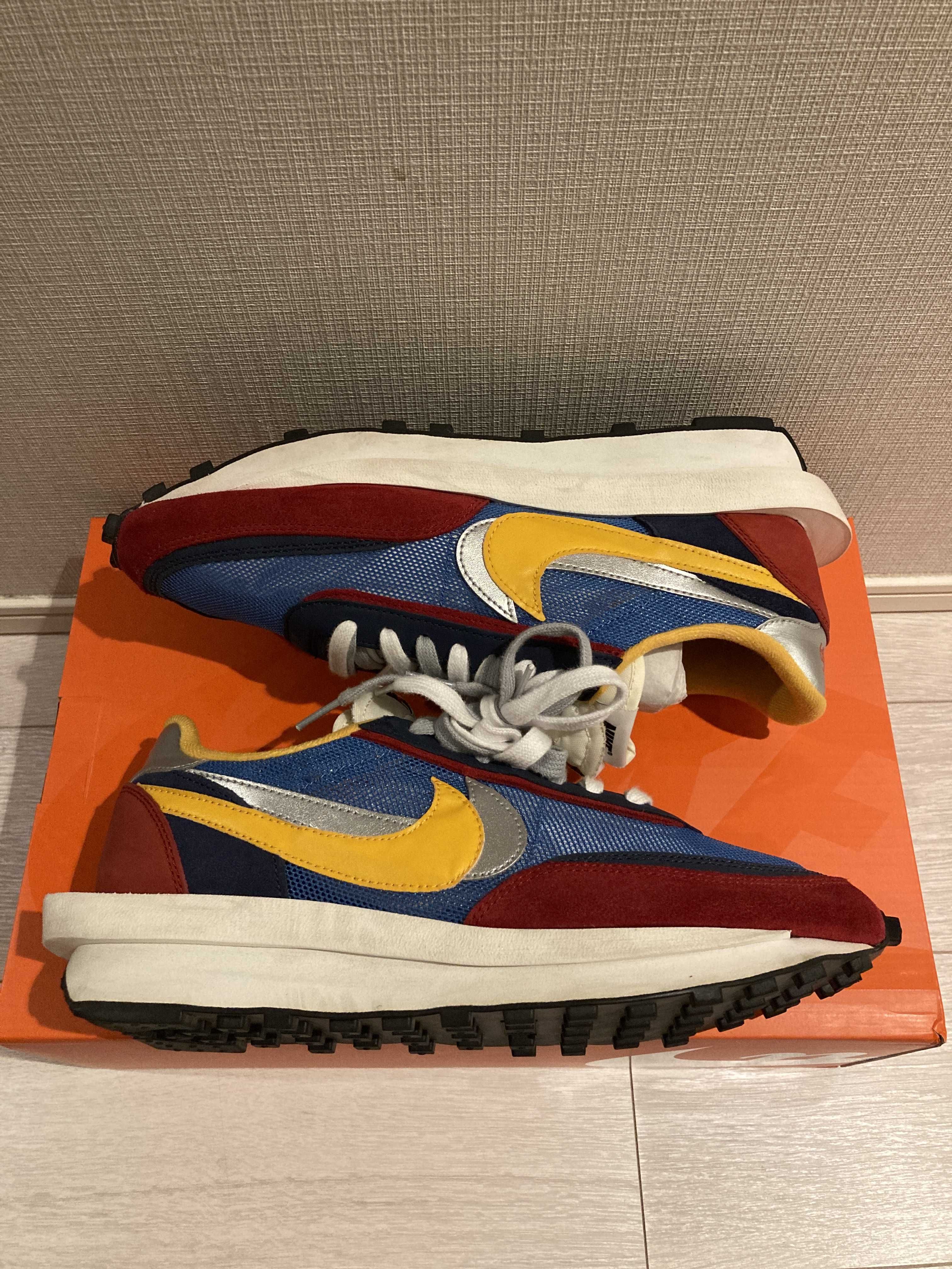 sacai × Nike LDV Waffle "Red/Blue"