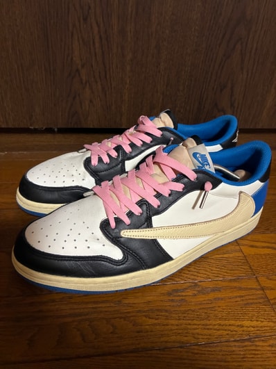 Travis Scott × fragment design × Nike Air Jordan 1 Low OG SP "Military Blue"