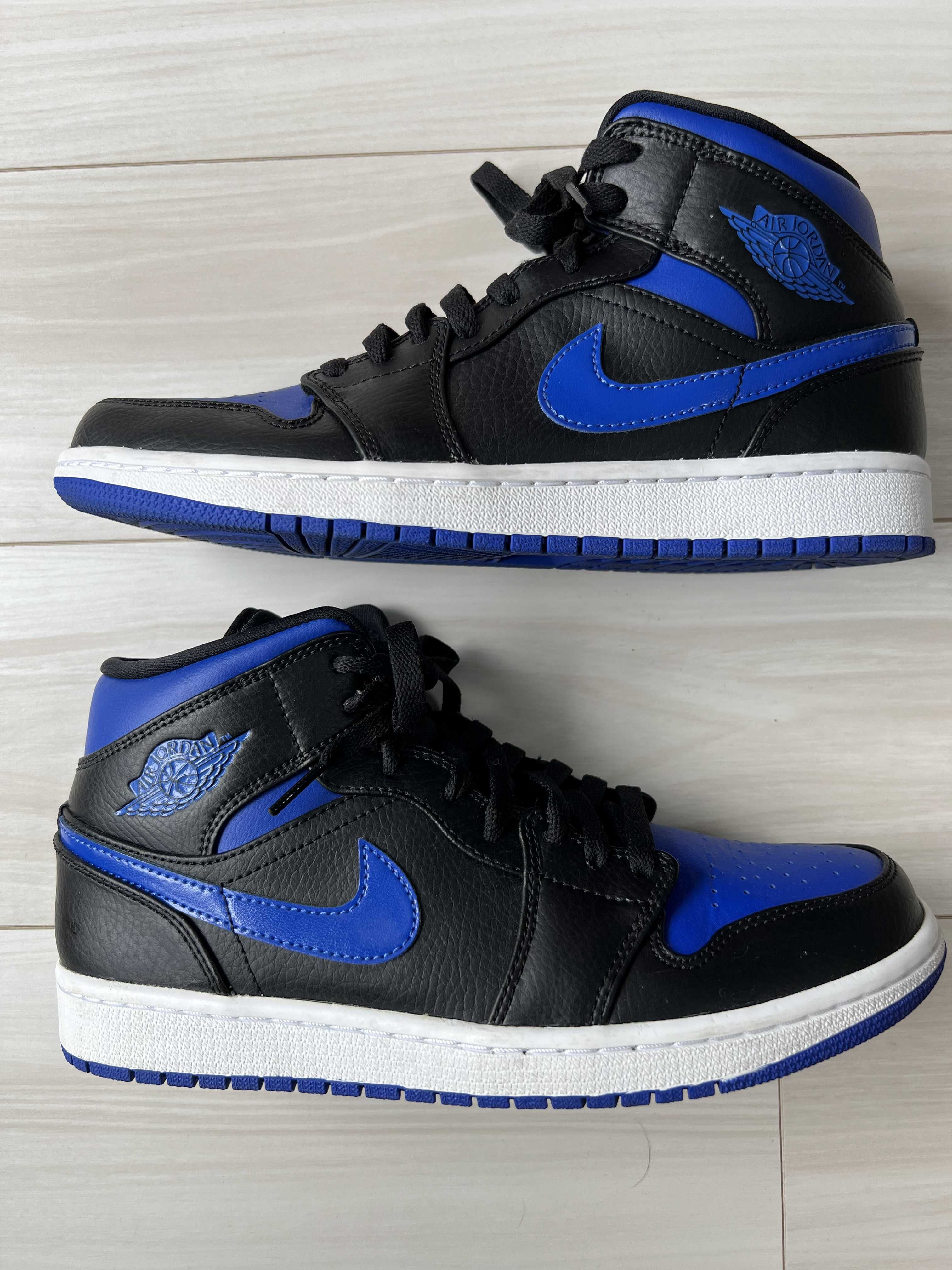 NIKE AIR JORDAN 1 MID "BLACK/BLUE"