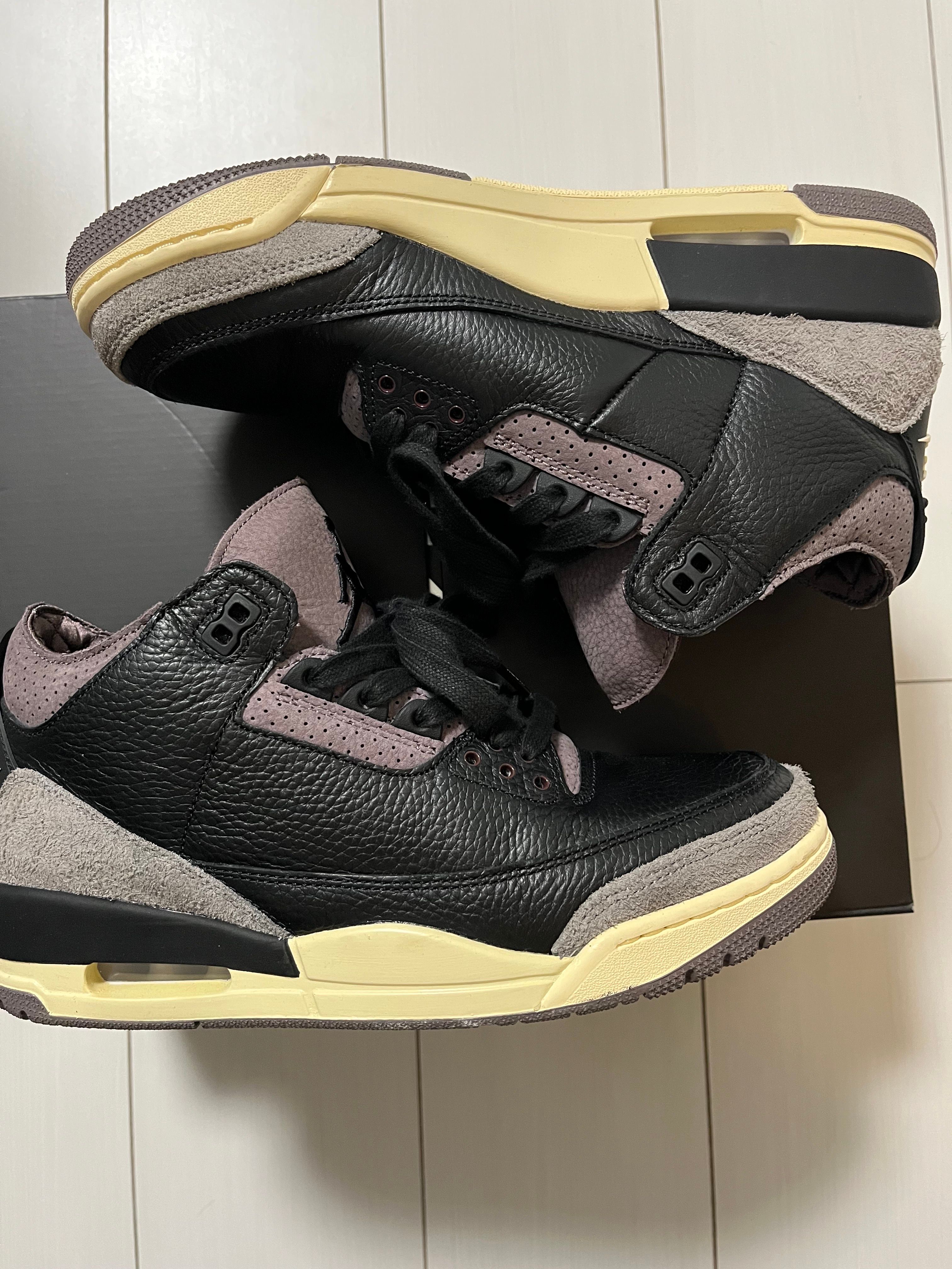 A Ma Maniere × Nike Women's Air Jordan 3 Retro OG SP "Black and Flat Pewter/WYWS"