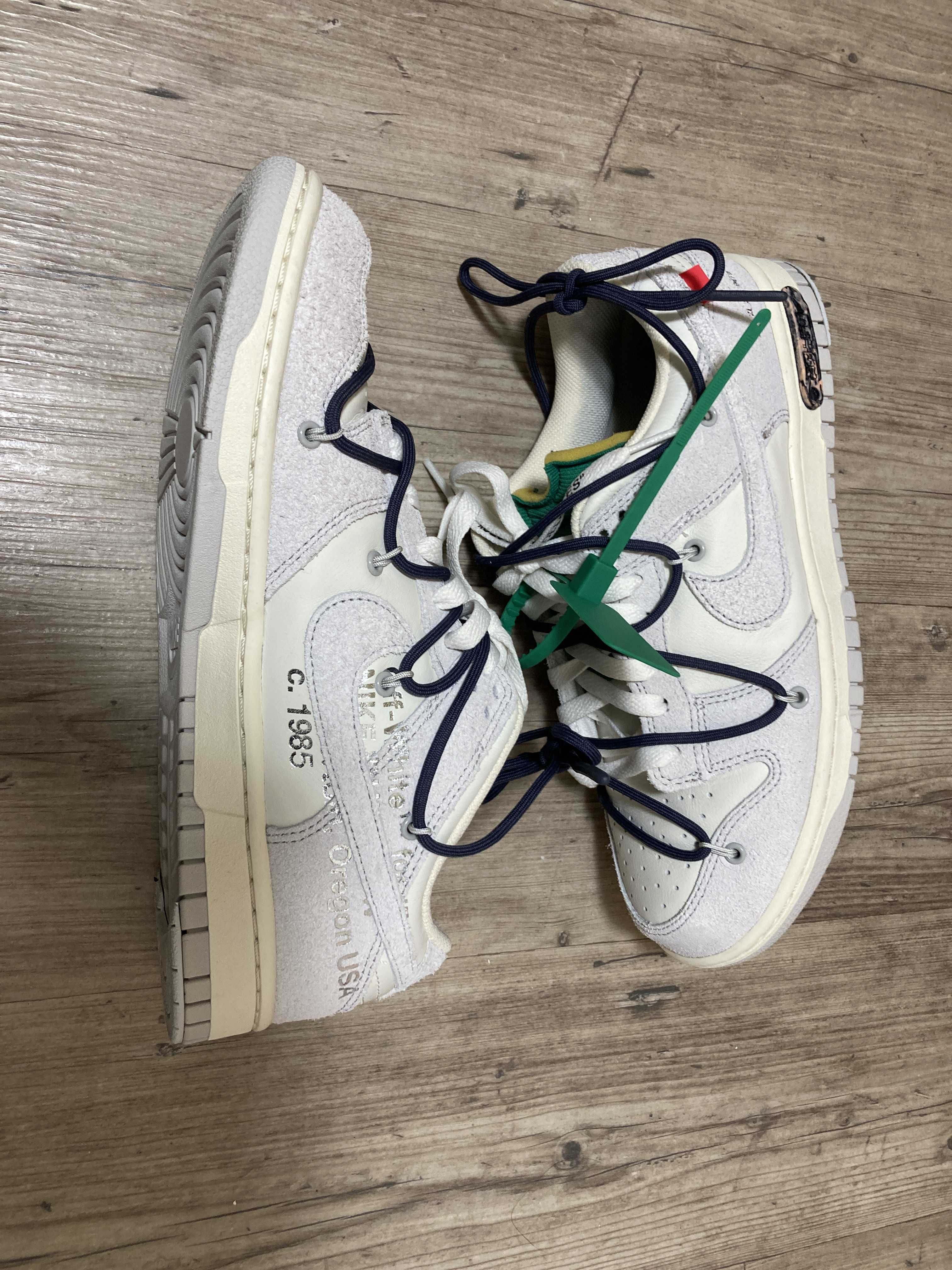 Off-White × Nike Dunk Low "Sail/Neutral Grey/Gridiron"