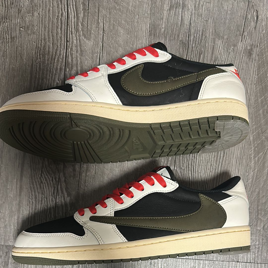 Travis Scott × Nike Women's Air Jordan 1 Low OG "Medium Olive"