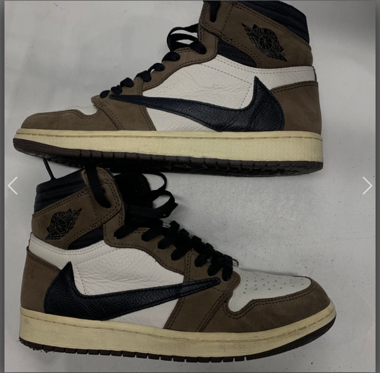 Travis Scott × Nike Air Jordan 1 Retro High OG TS SP "Sail/Dark Mocha"