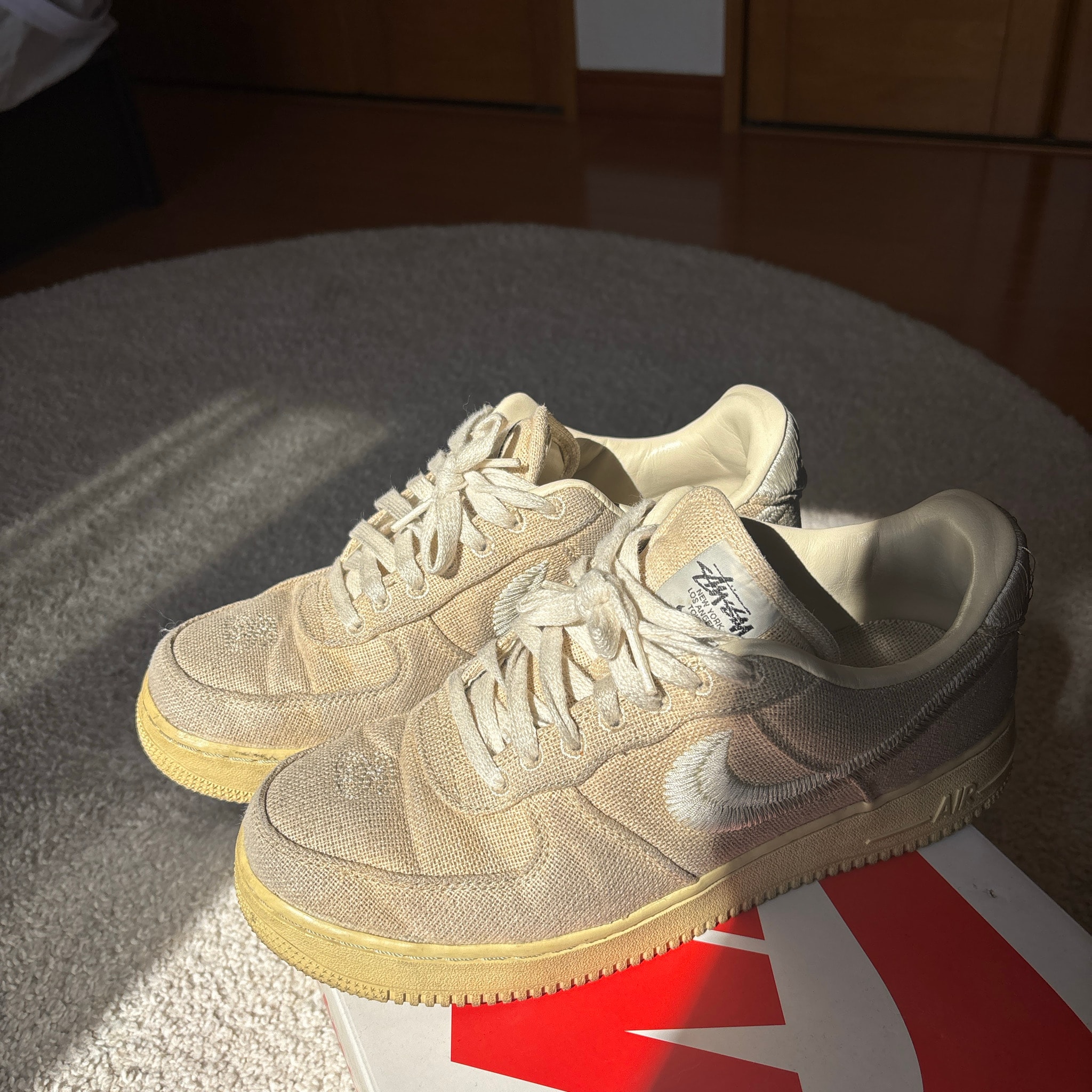 Stussy × Nike Air Force 1 Low "Fossil Stone"