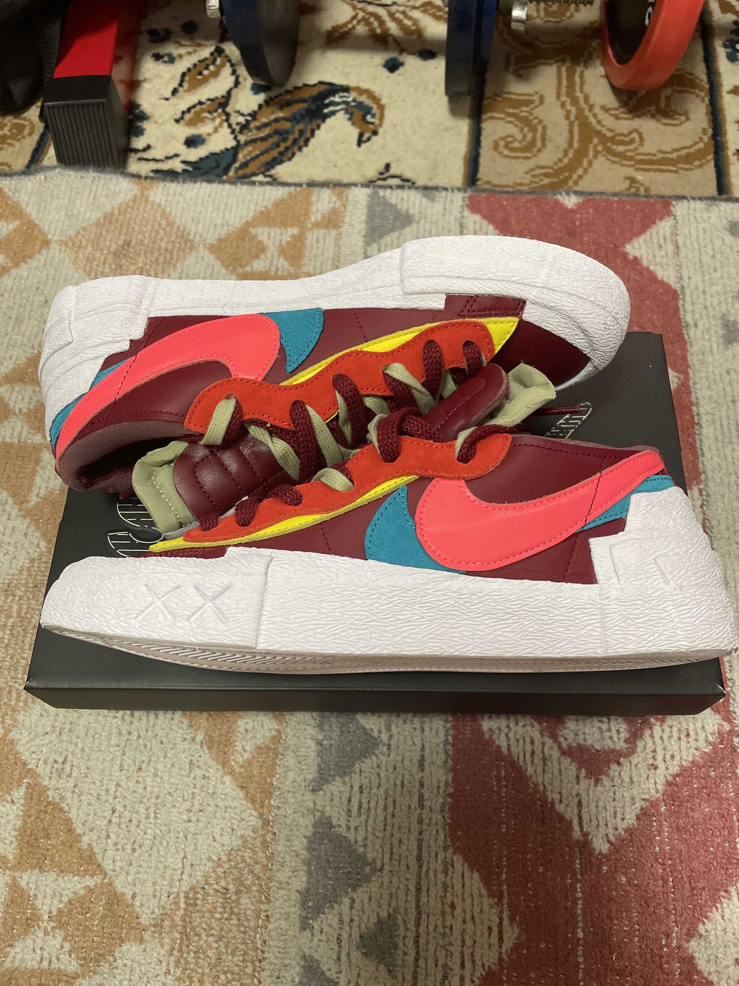 KAWS × sacai × Nike Blazer Low "Team Red"