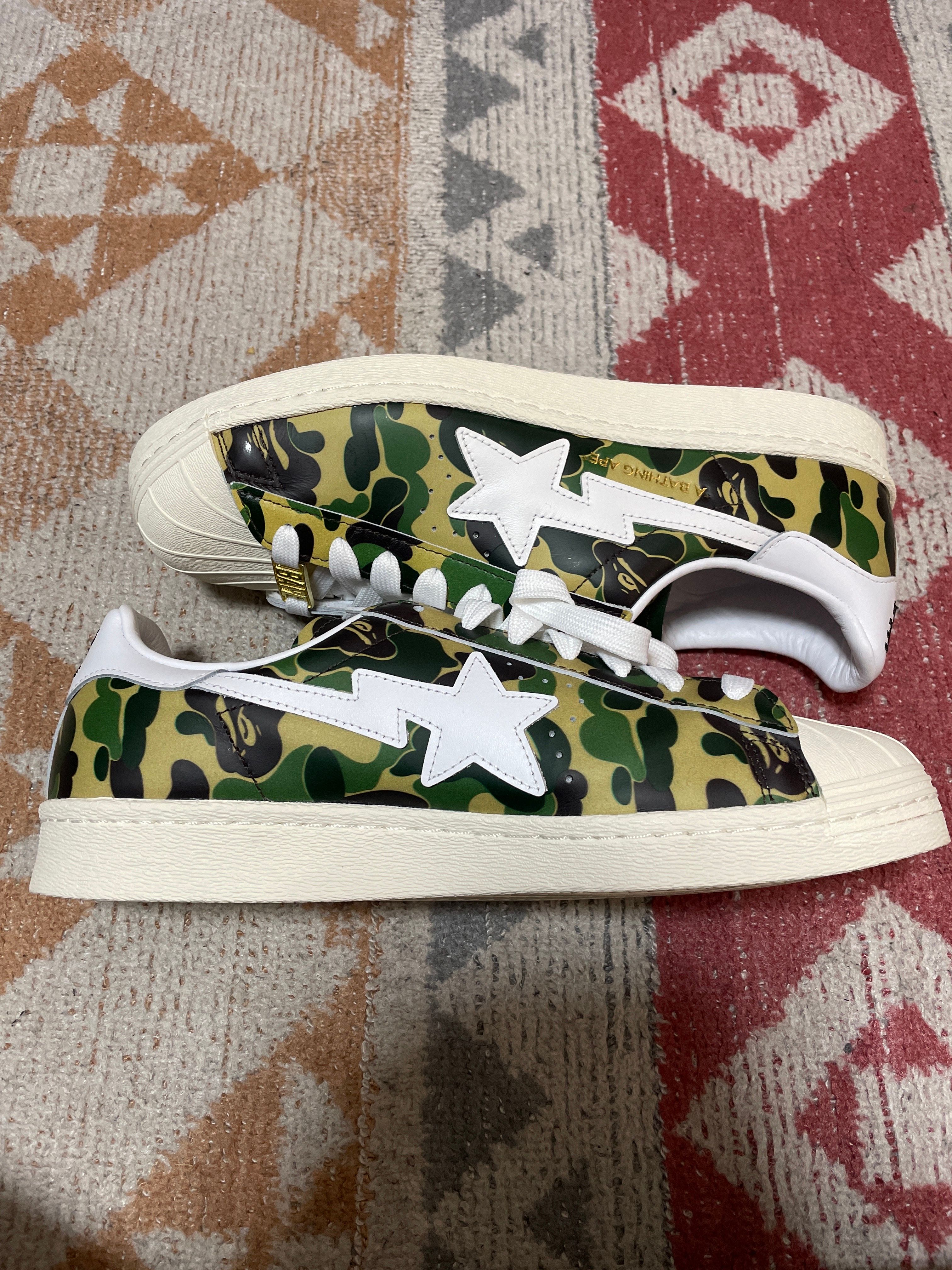 A BATHING APE®︎ × adidas Superstar 80's "Green Camo"
