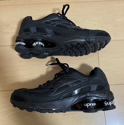Supreme × Nike Shox Ride 2 "Black/Black-White"