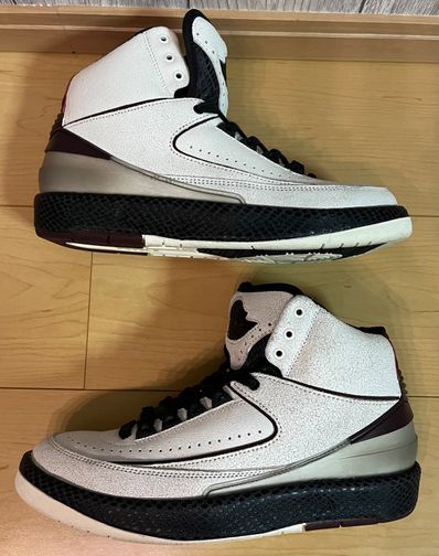A Ma Maniere × Nike Air Jordan 2 "Airness/Sail and Burgundy"