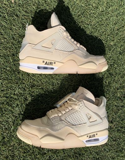 Off-White × Nike Women's Air Jordan 4 SP "Sail"