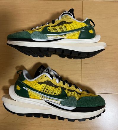 sacai × Nike Vapor Waffle "Tour Yellow/Stadium Green-Sail"