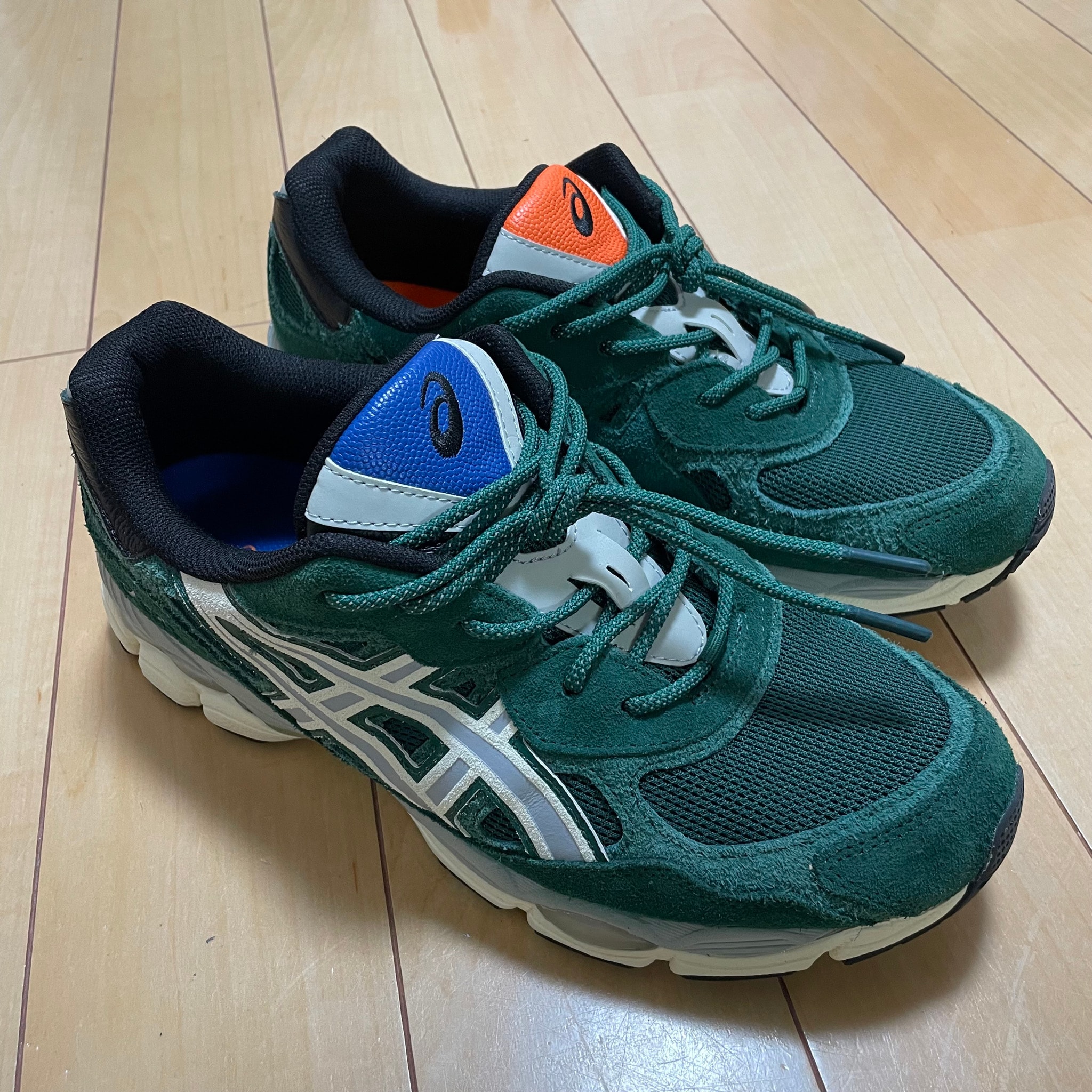 ballaholic × Asics Gel-NYC "Jewel Green/Ivory"