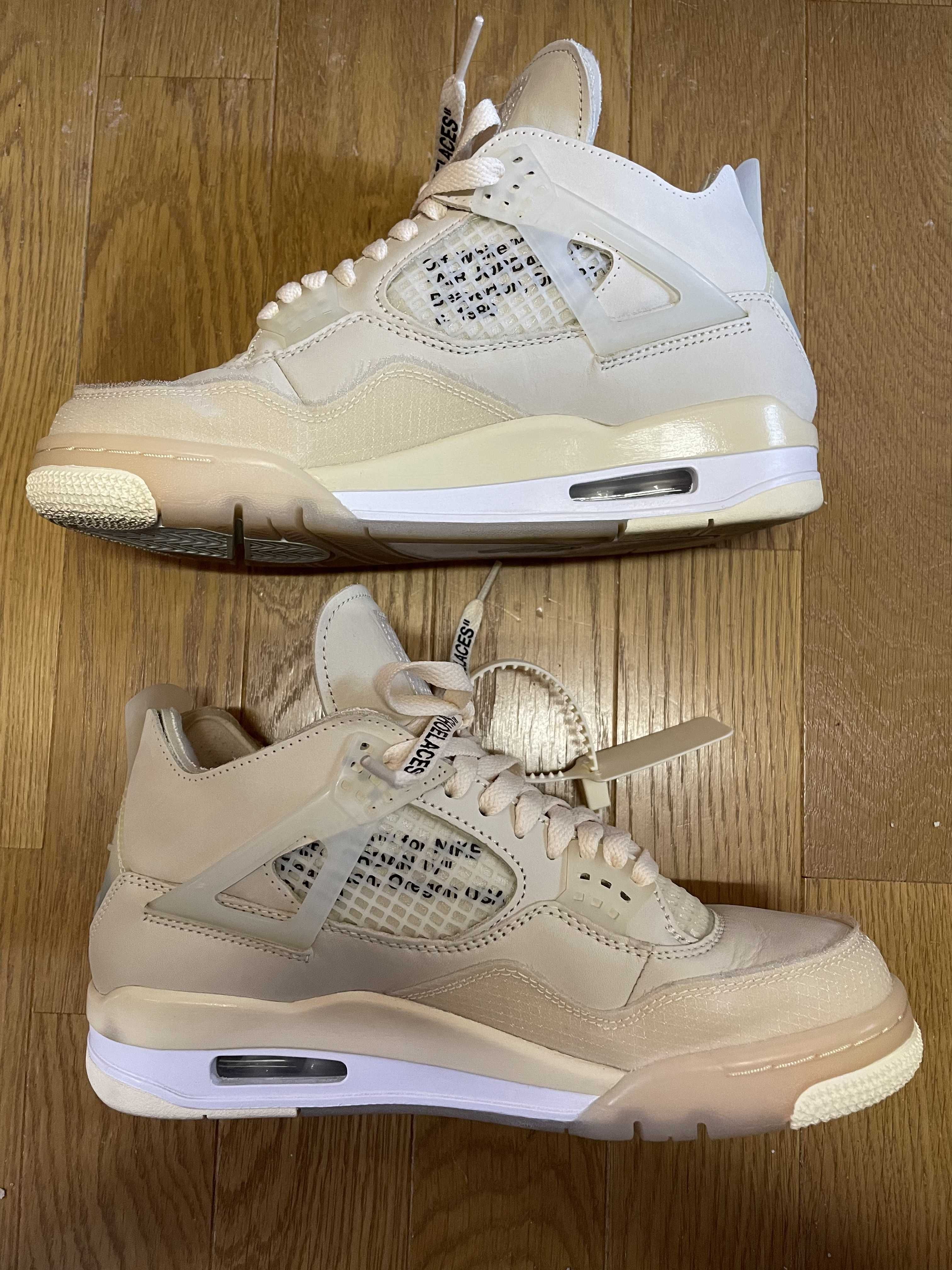 Off-White × Nike Women's Air Jordan 4 SP "Sail"