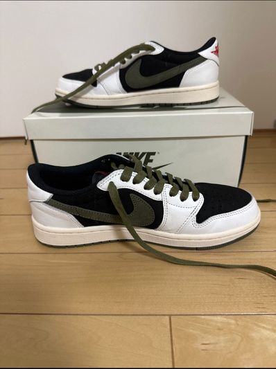 Travis Scott × Nike Women's Air Jordan 1 Low OG "Medium Olive"