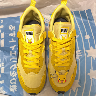 Pokemon × Puma Rider FV Pikachu "Empire Yellow/Pale Lemon"