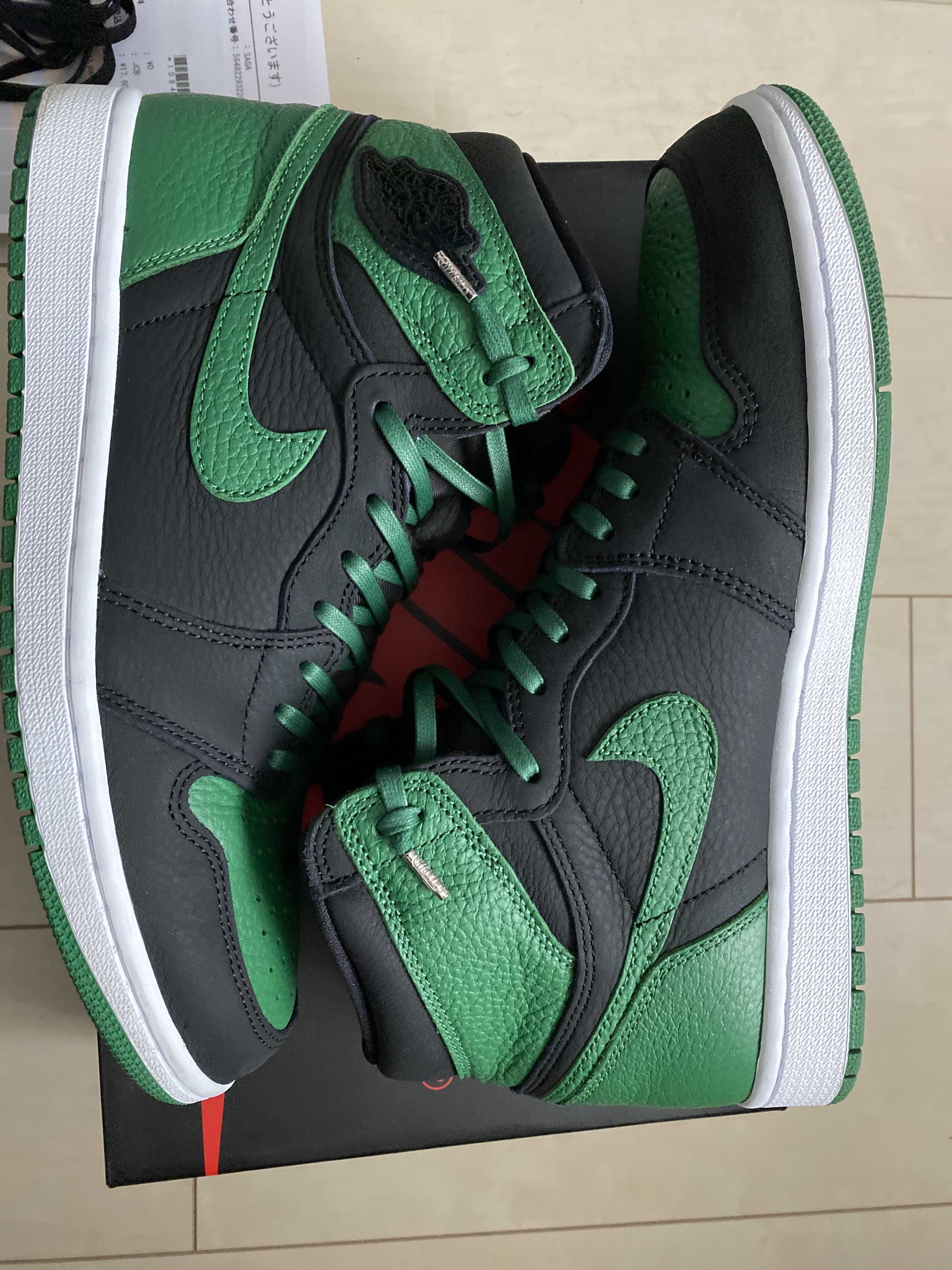 Nike Air Jordan 1 Retro High OG "Black/Pine Green" (2020)      
