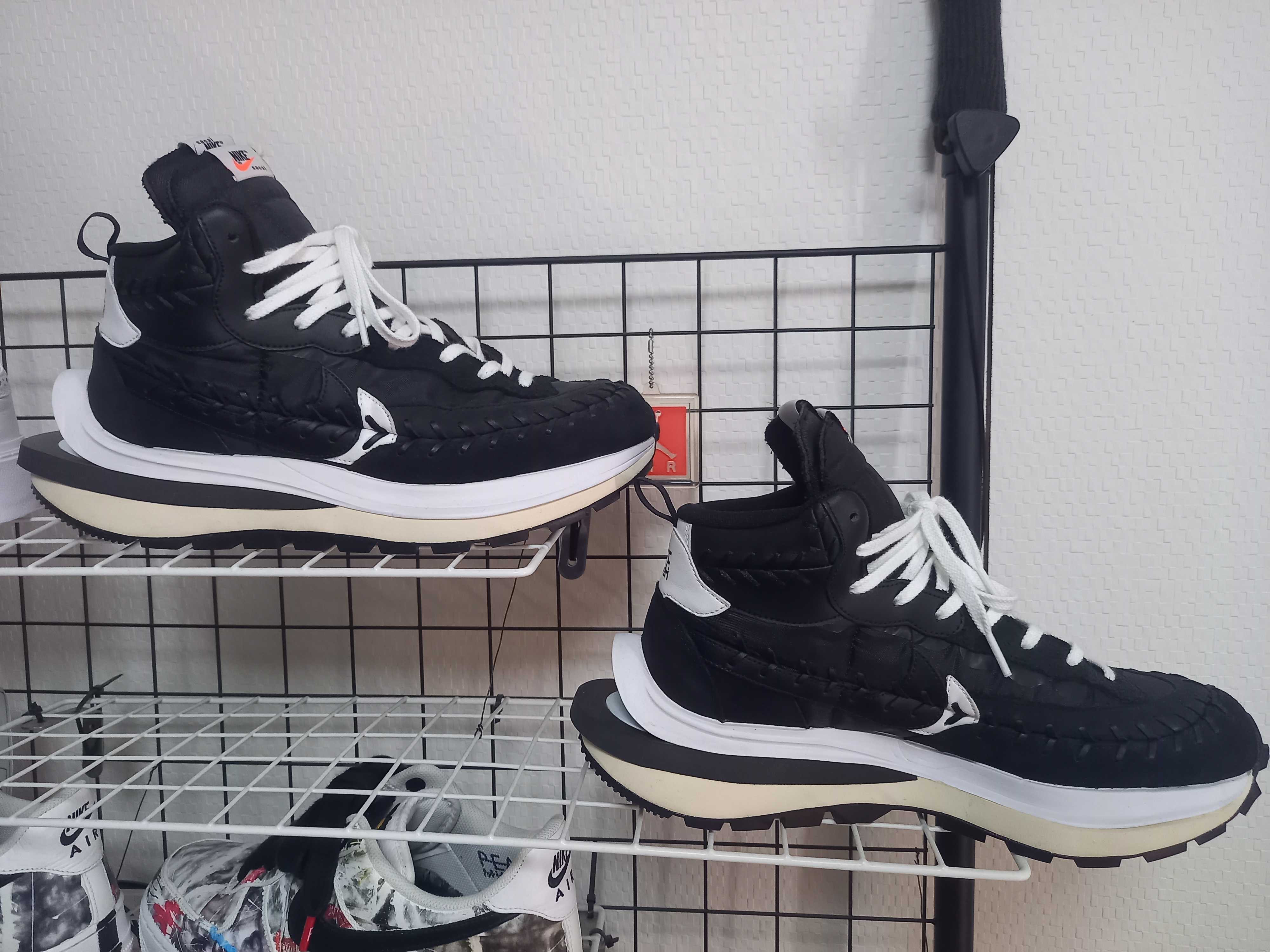 Jean-Paul Gaultier × sacai × Nike Vapor Waffle "Black/Black-White"