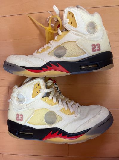 Off-White × Nike Air Jordan 5 "Sail"