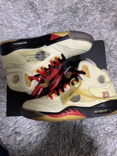 Off-White × Nike Air Jordan 5 "Sail"