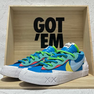 KAWS × sacai × Nike Blazer Low "Neptune Blue"