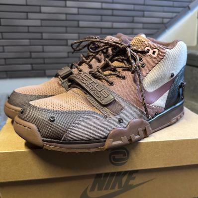 Travis Scott x Nike Air Trainer 1 SP "Archaeo Brown and Rust Pink"