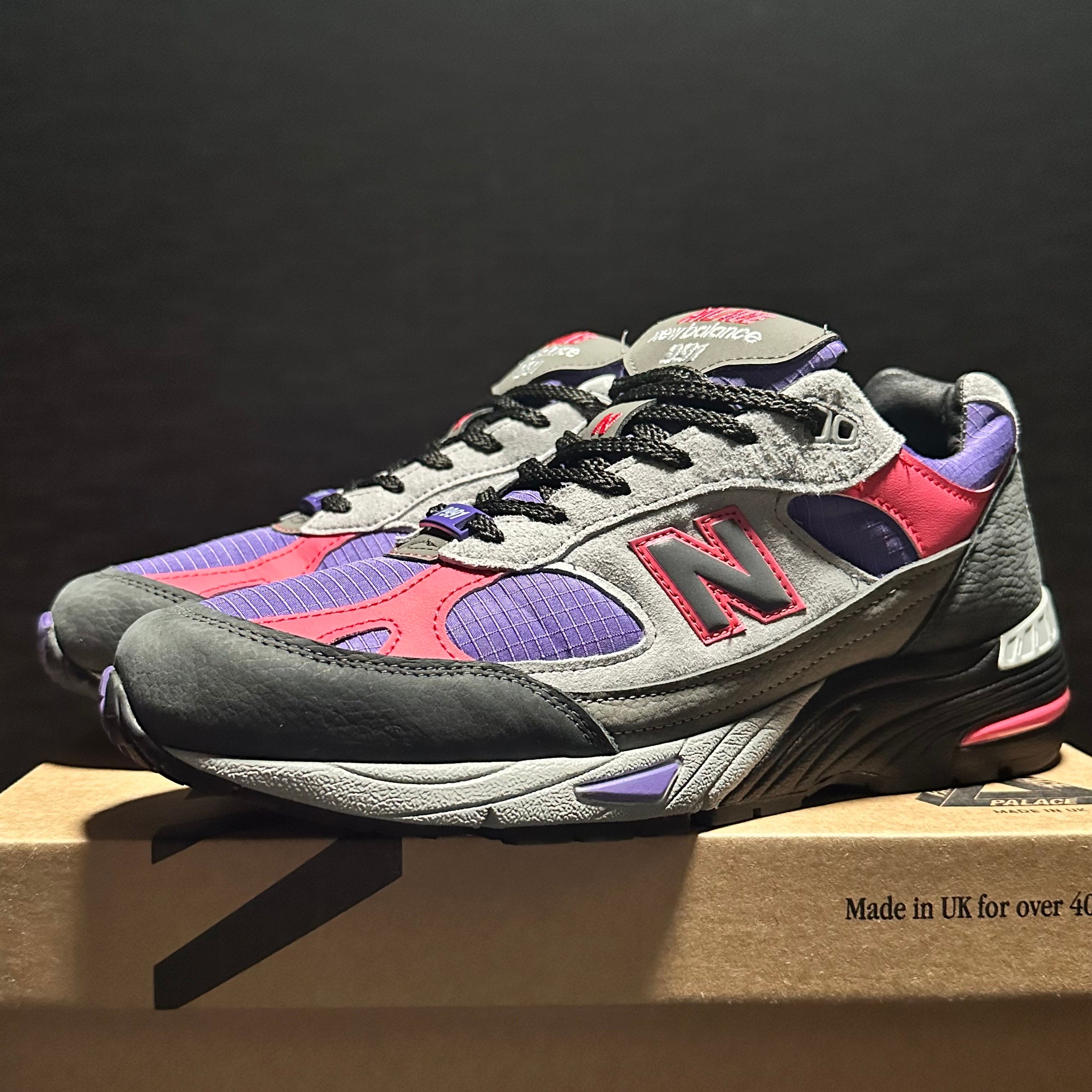 Palace × New Balance 991 "Black/Purple"