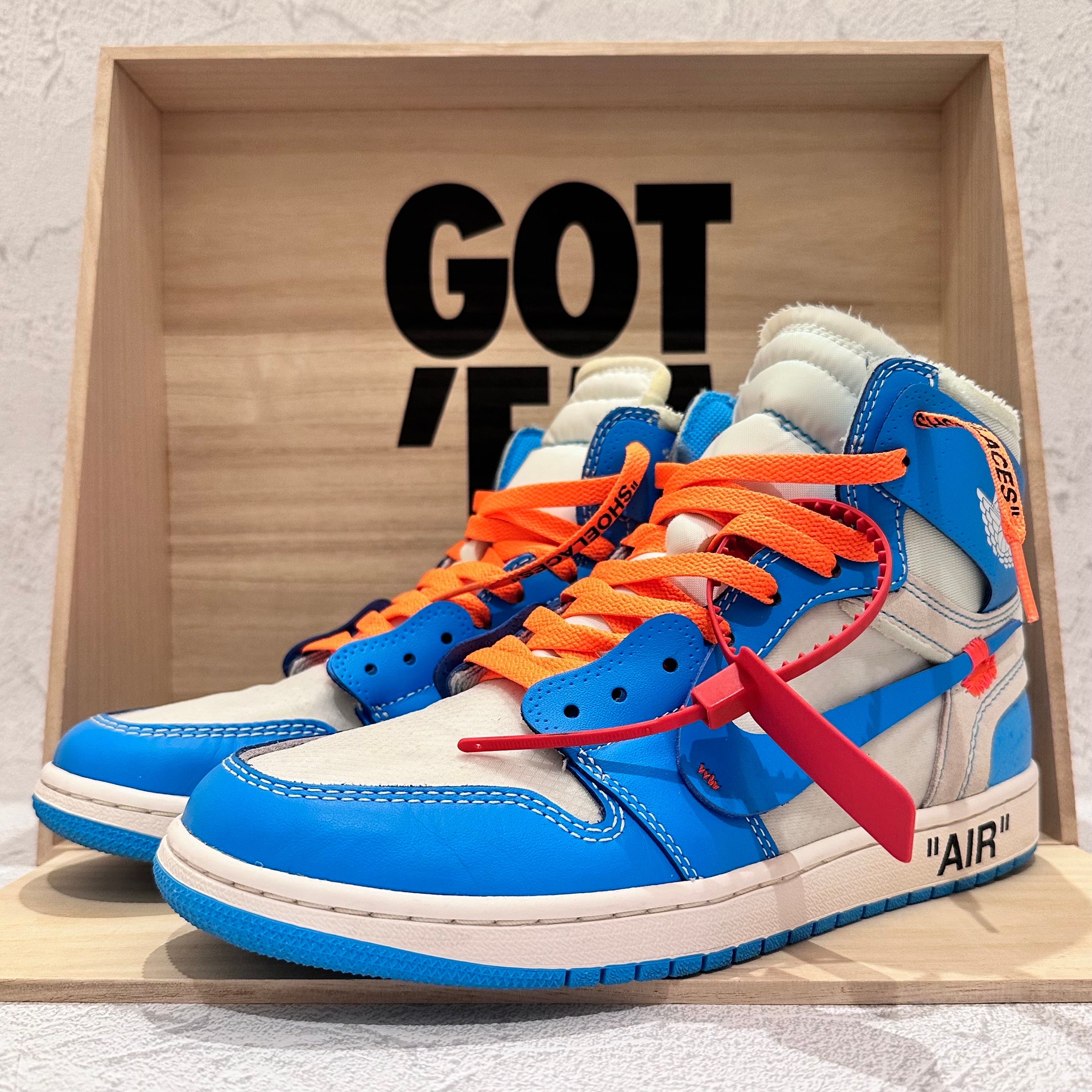 Off-White × Nike Air Jordan 1 High UNC "White/Dark Powder Blue"