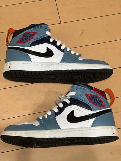FACETASM × Nike Air Jordan 1 Mid "White/Navy"