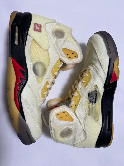 Off-White × Nike Air Jordan 5 "Sail"