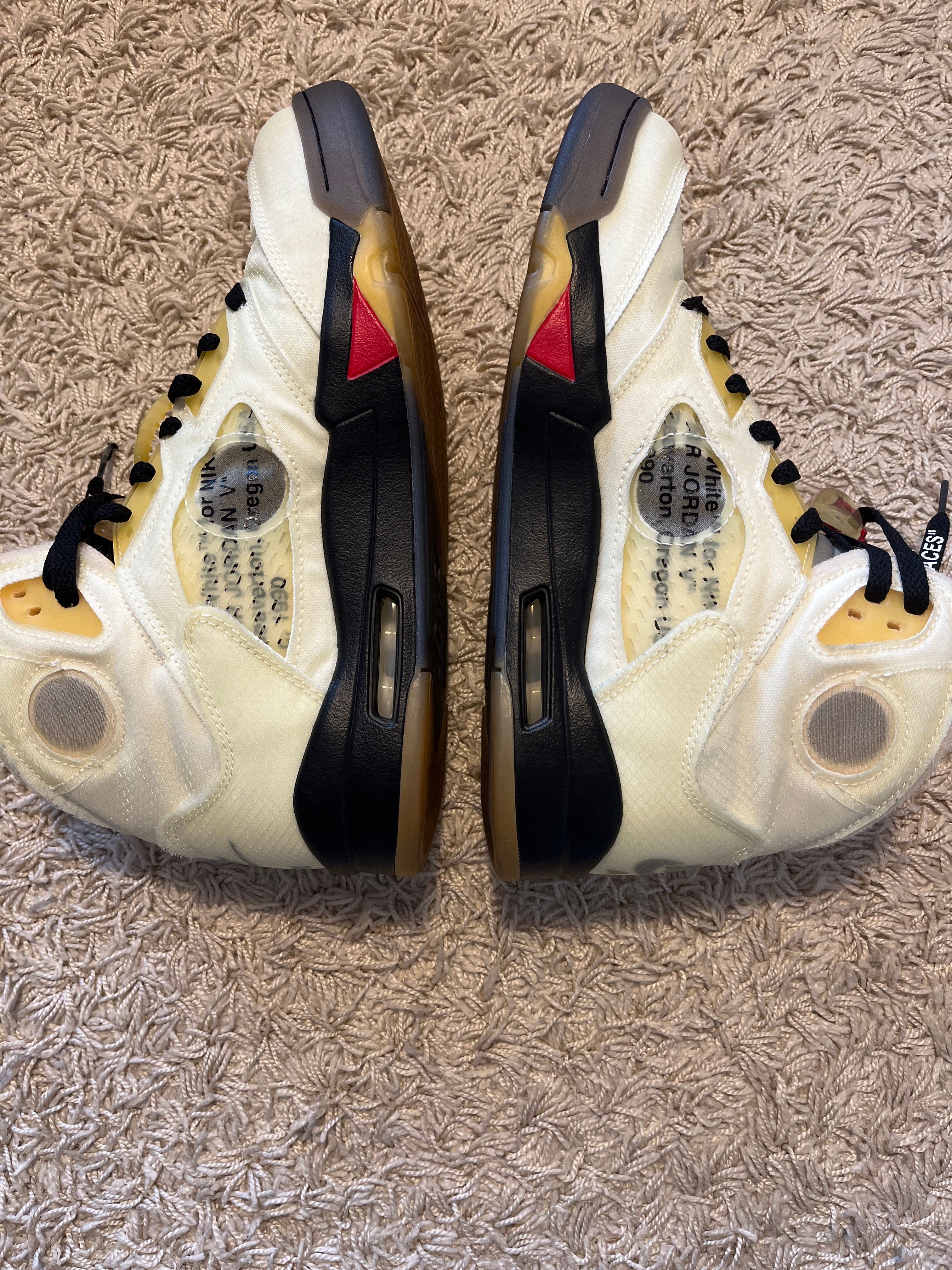 Off-White × Nike Air Jordan 5 "Sail"  