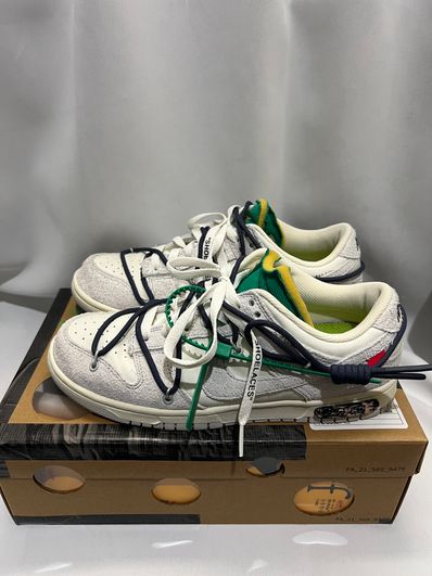 Off-White × Nike Dunk Low "Sail/Neutral Grey/Gridiron"