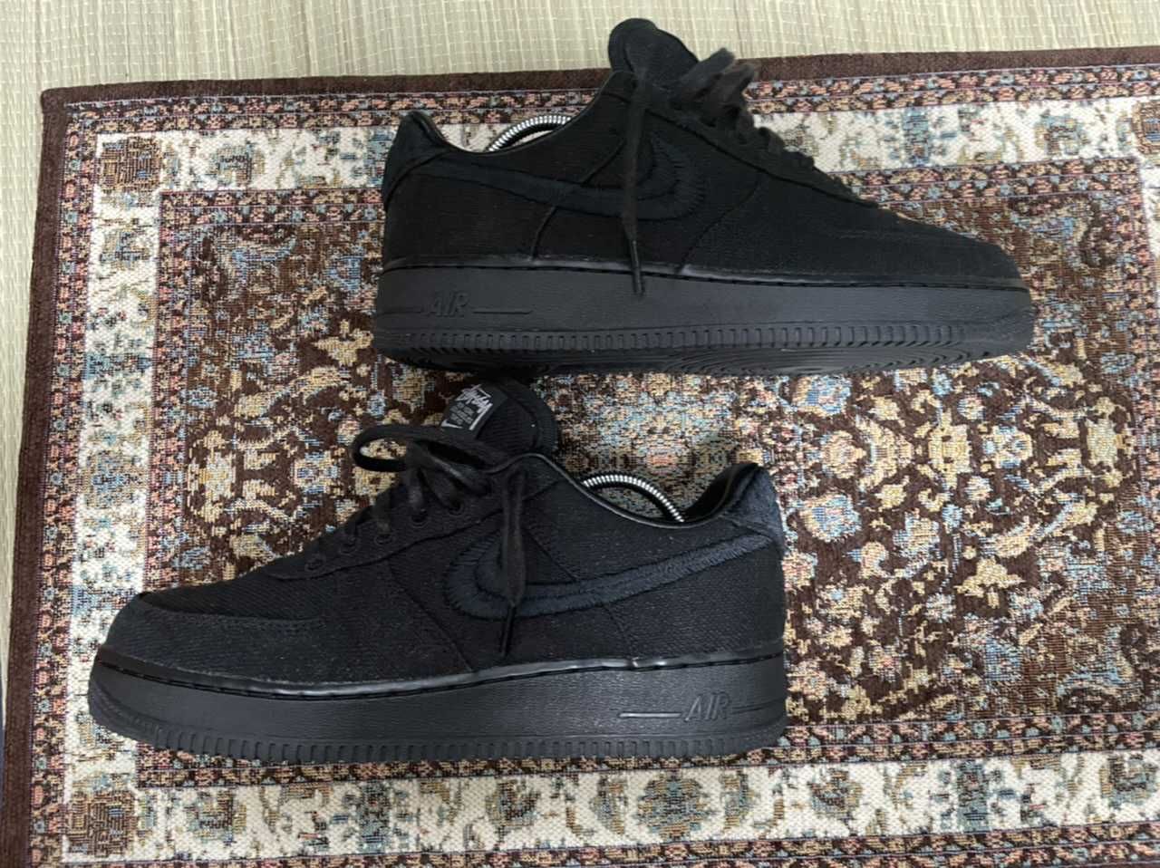 Stussy × Nike Air Force 1 Low "Triple Black"