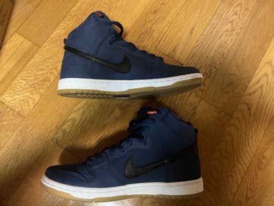Nike SB Dunk High Orange Label "Obsidian/Black Light Gum Brown"