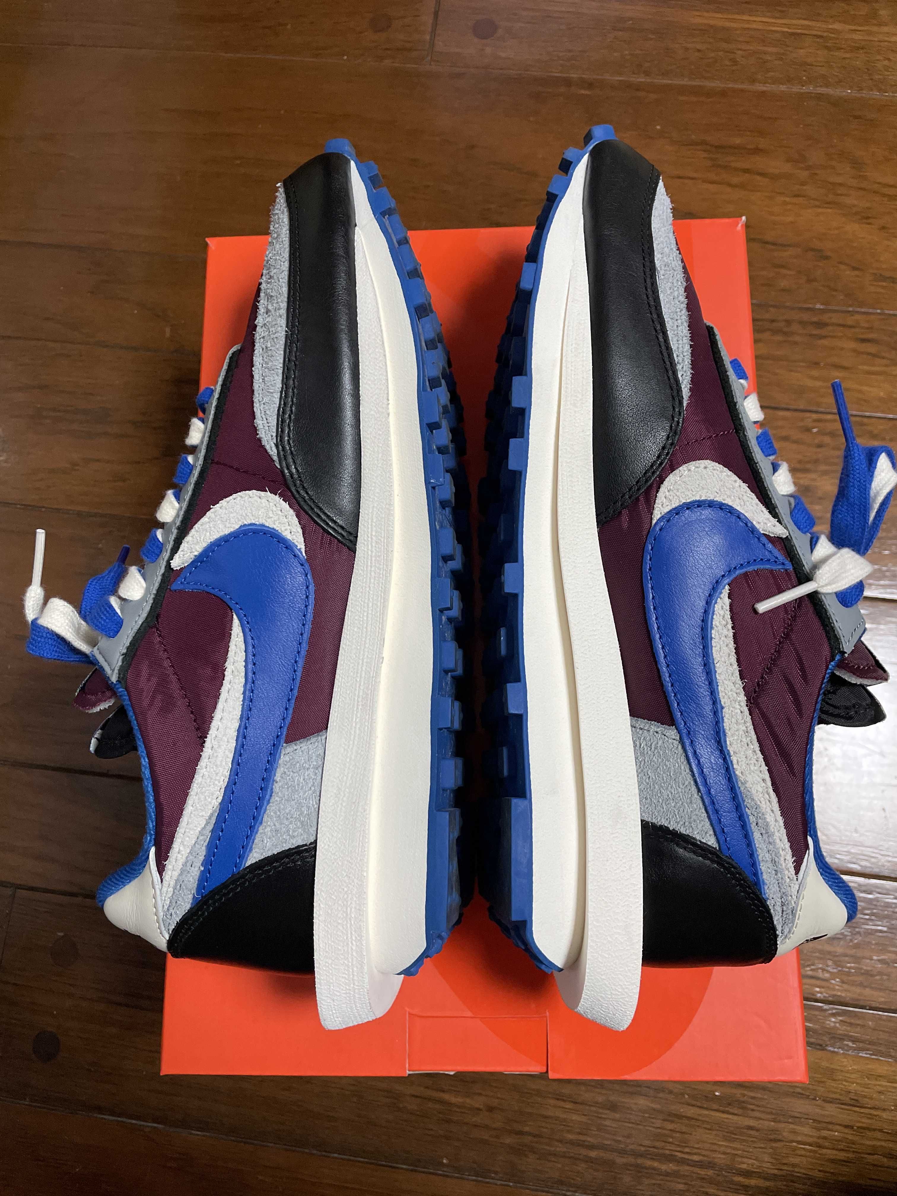UNDERCOVER × sacai × Nike LD Waffle "Night Maroon/Pale Ivory-Ground Grey-Team Royal"