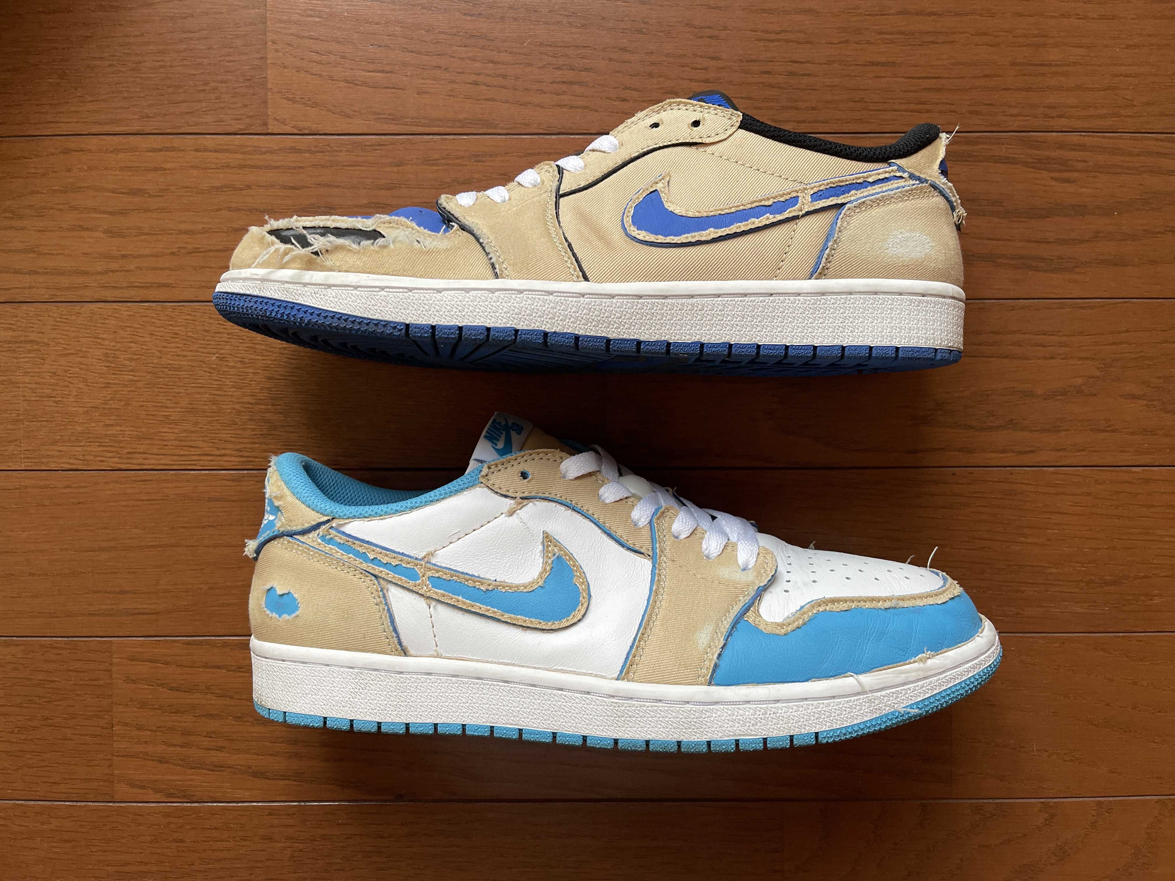 Nike SB Air Jordan 1 Low "Desert Ore/Royal Blue" 