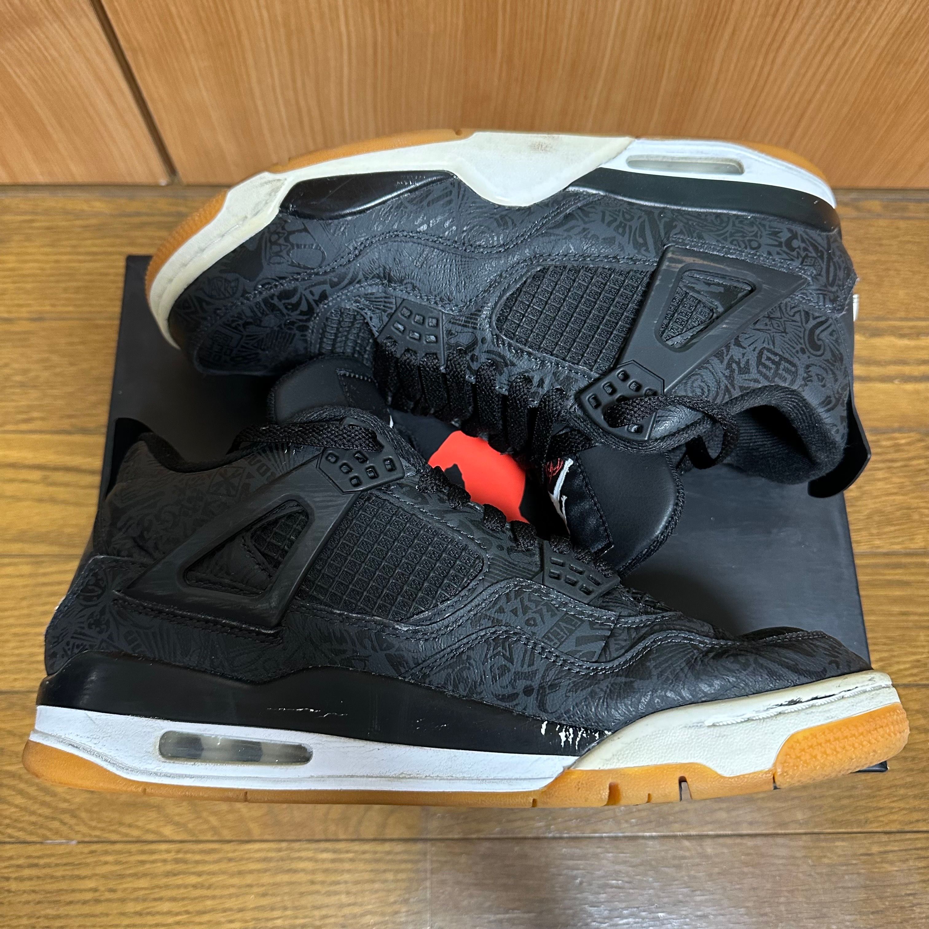 Nike Air Jordan 4 Retro "Laser Black/Gum"